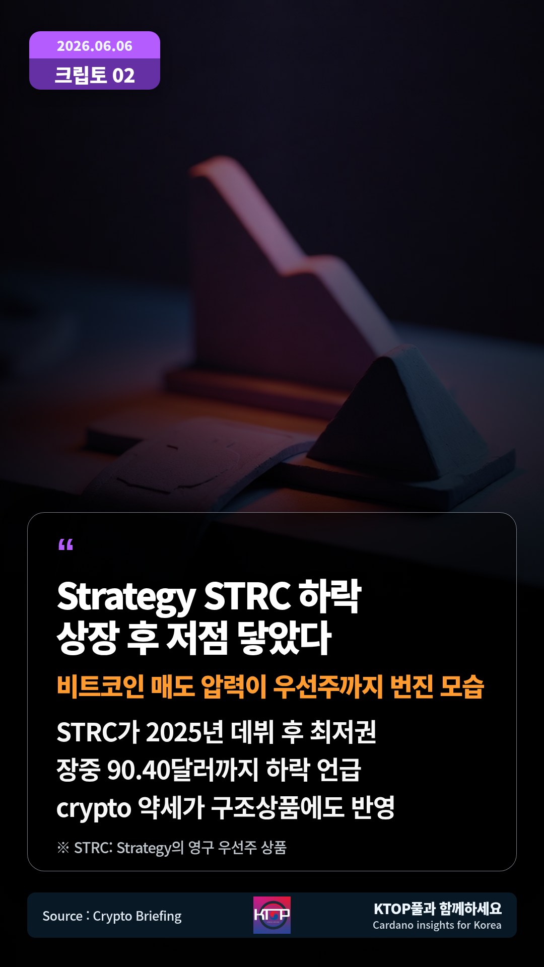 STRC가 2025년 데뷔 후 최저권 — 장중 90.40달러까지 하락 언급