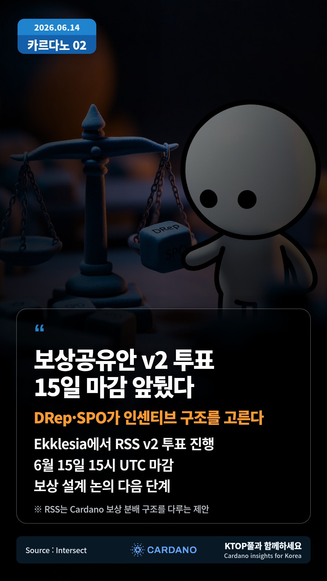 Ekklesia에서 RSS v2 투표 진행 — 6월 15일 15시 UTC 마감
