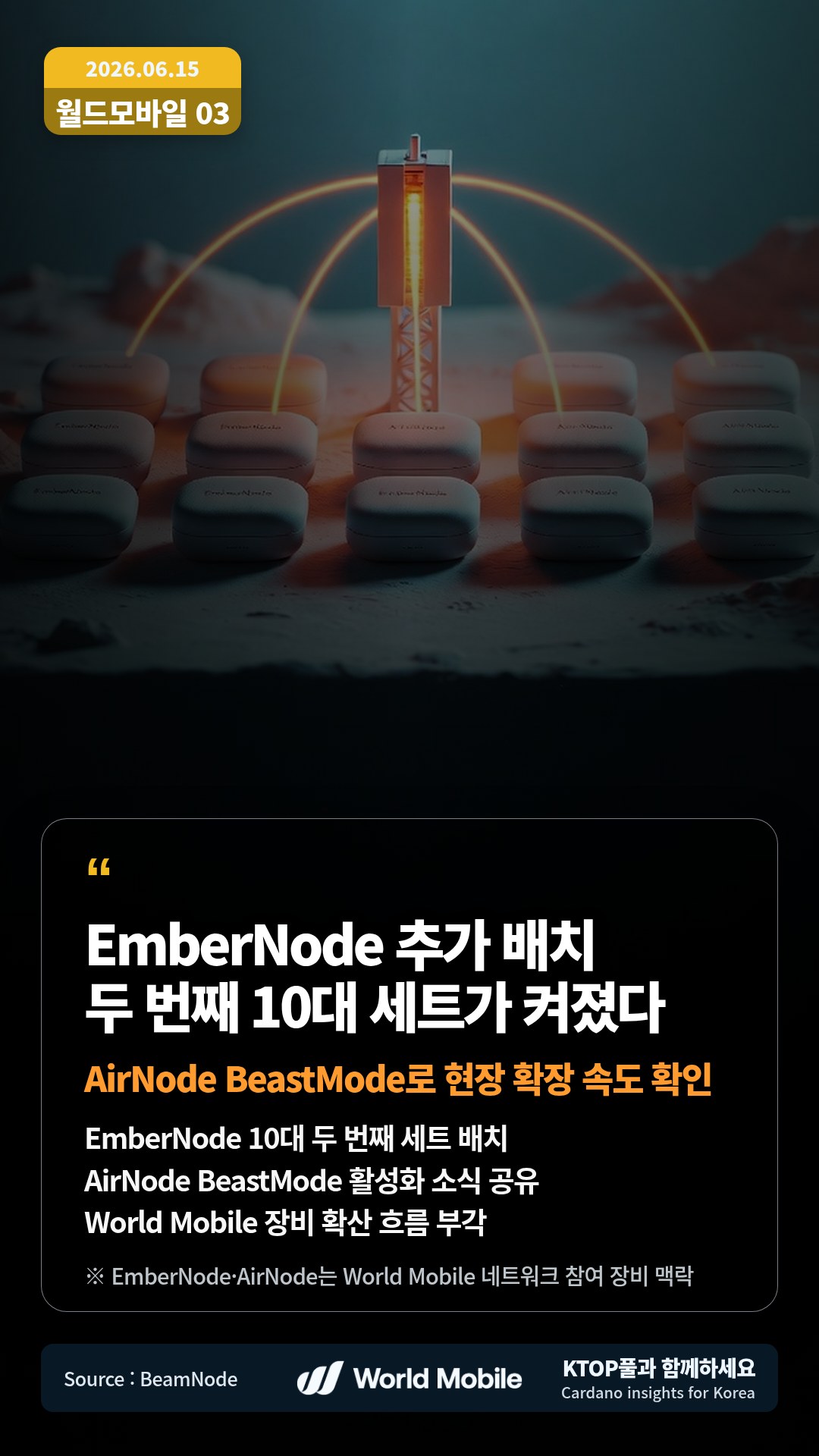EmberNode 10대 두 번째 세트 배치 — AirNode BeastMode 활성화 소식 공유