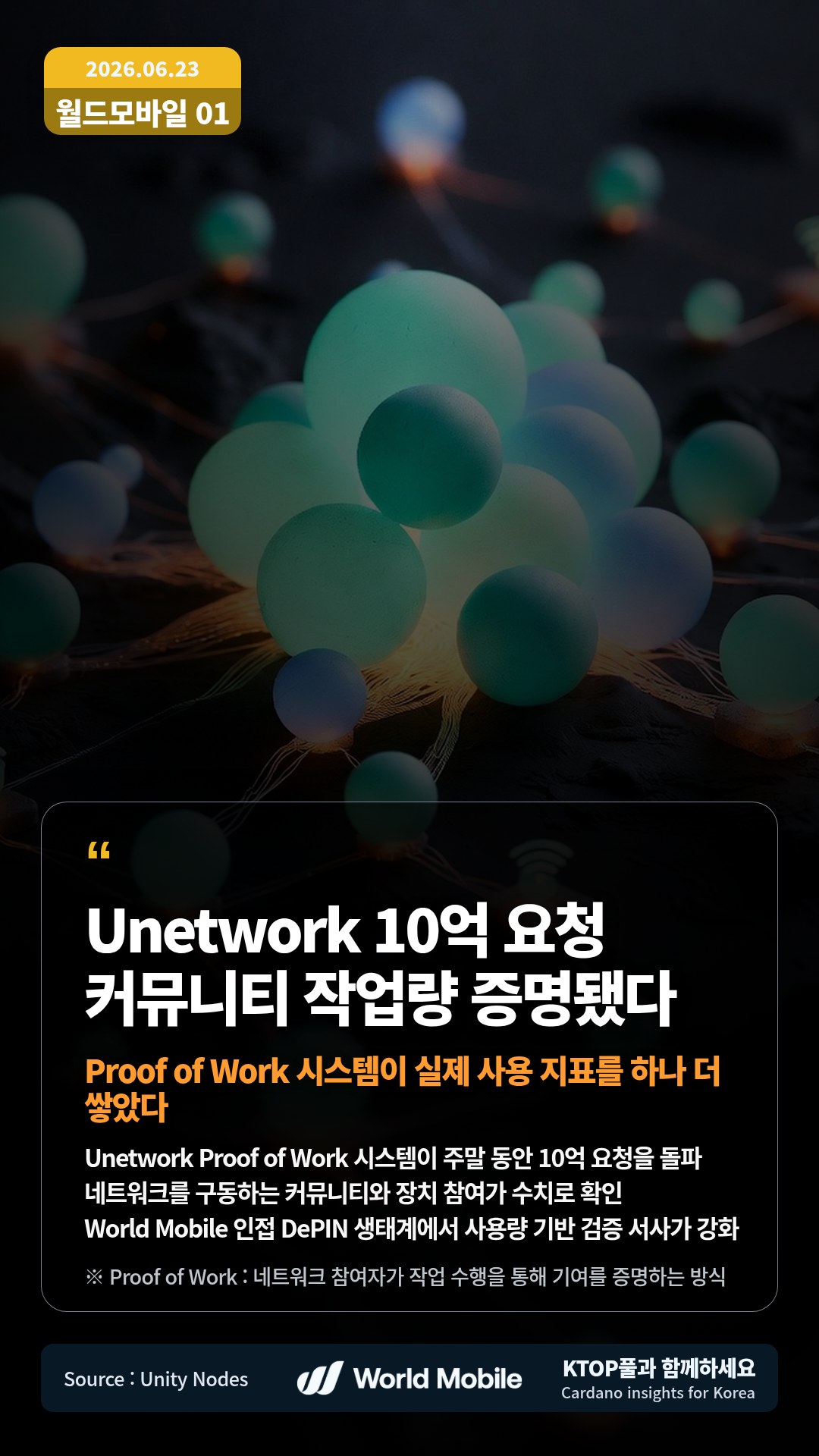 Unetwork Proof of Work 시스템이 주말 동안 10억 요청을 돌파 — 네트워크를 구동하는 커뮤니티와 장치 참여가 수치로 확인