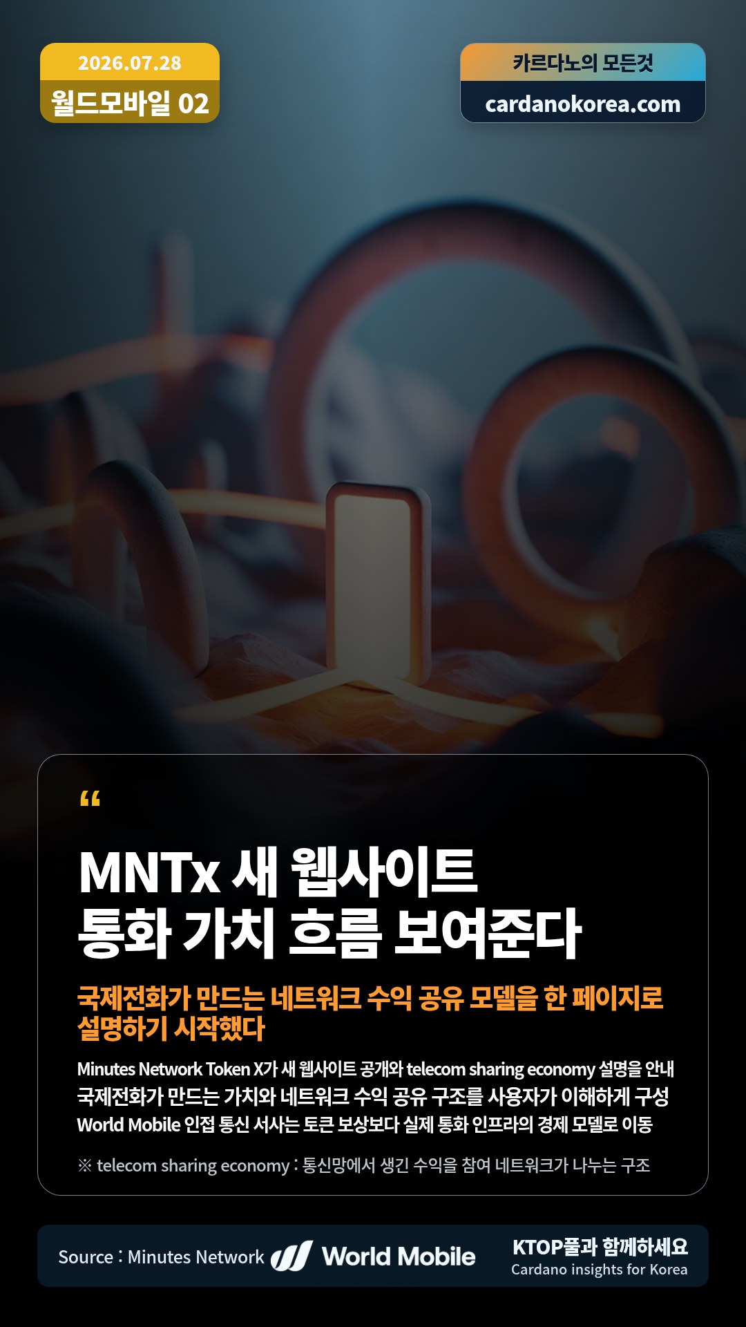 Minutes Network Token X가 새 웹사이트 공개와 telecom sharing economy 설명을 안내 — 국제전화가 만드는 가치와 네트워크 수익 공유 구조를 사용자가 이해하게 구성