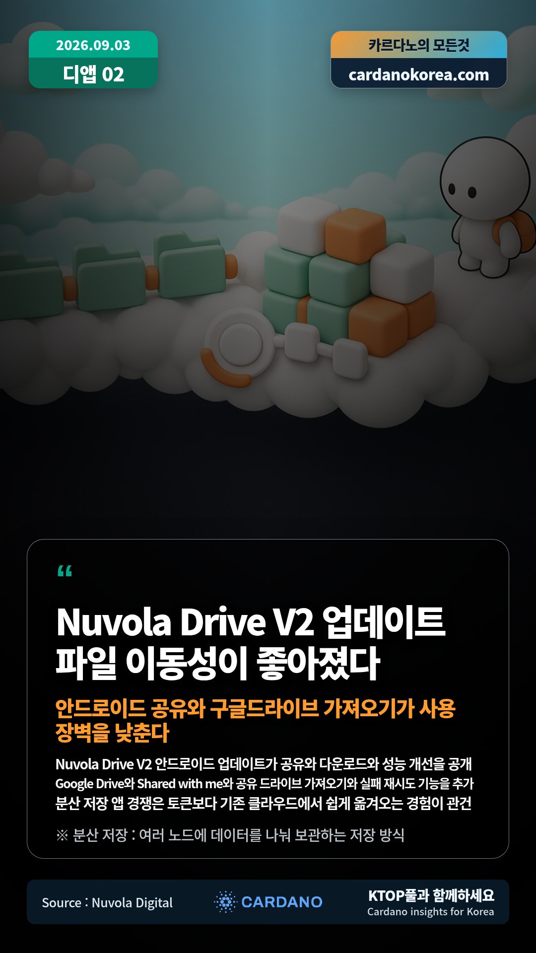 Nuvola Drive V2 안드로이드 업데이트가 공유와 다운로드와 성능 개선을 공개 — Google Drive와 Shared with me와 공유 드라이브 가져오기와 실패 재시도 기능을 추가
