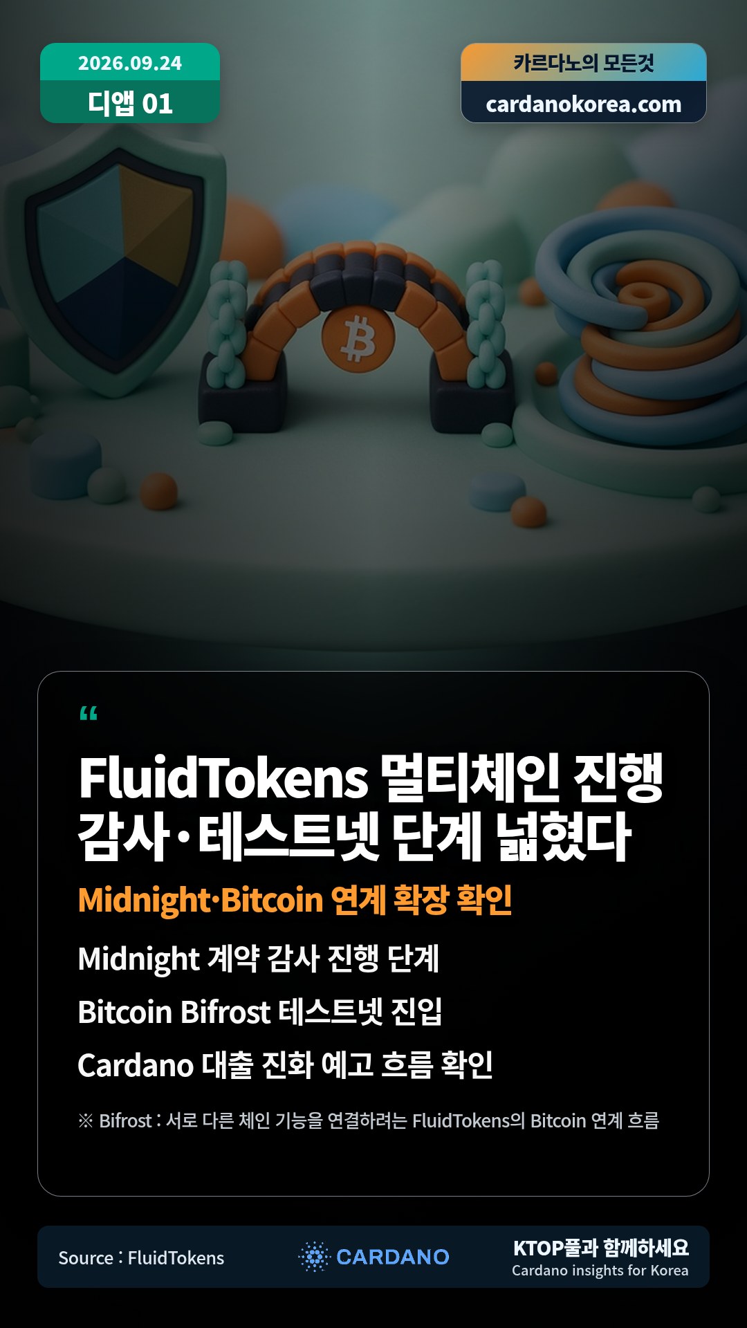 Midnight 계약 감사 진행 단계 — Bitcoin Bifrost 테스트넷 진입