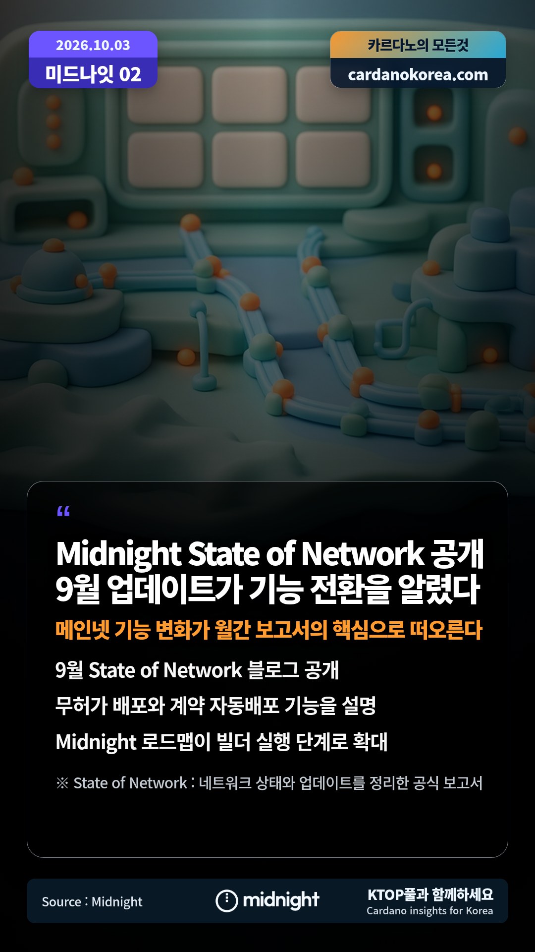 9월 State of Network 블로그 공개 — 무허가 배포와 계약 자동배포 기능을 설명
