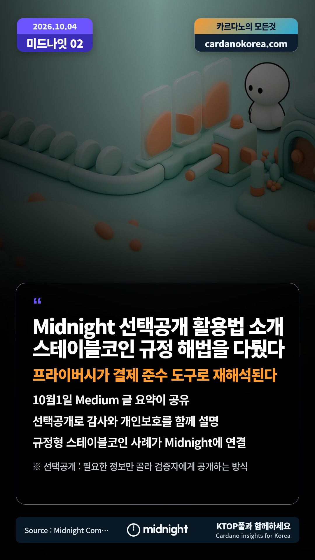 10월1일 Medium 글 요약이 공유 — 선택공개로 감사와 개인보호를 함께 설명