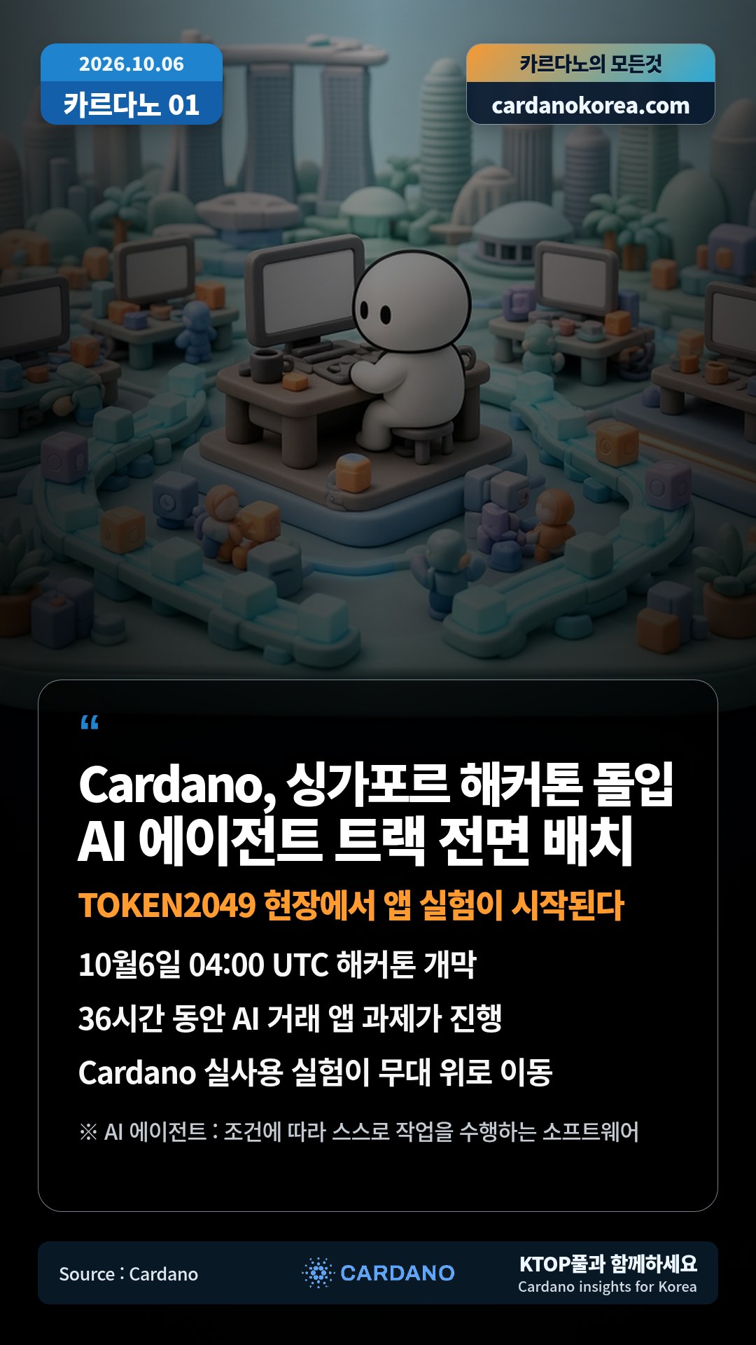10월6일 04:00 UTC 해커톤 개막 — 36시간 동안 AI 거래 앱 과제가 진행