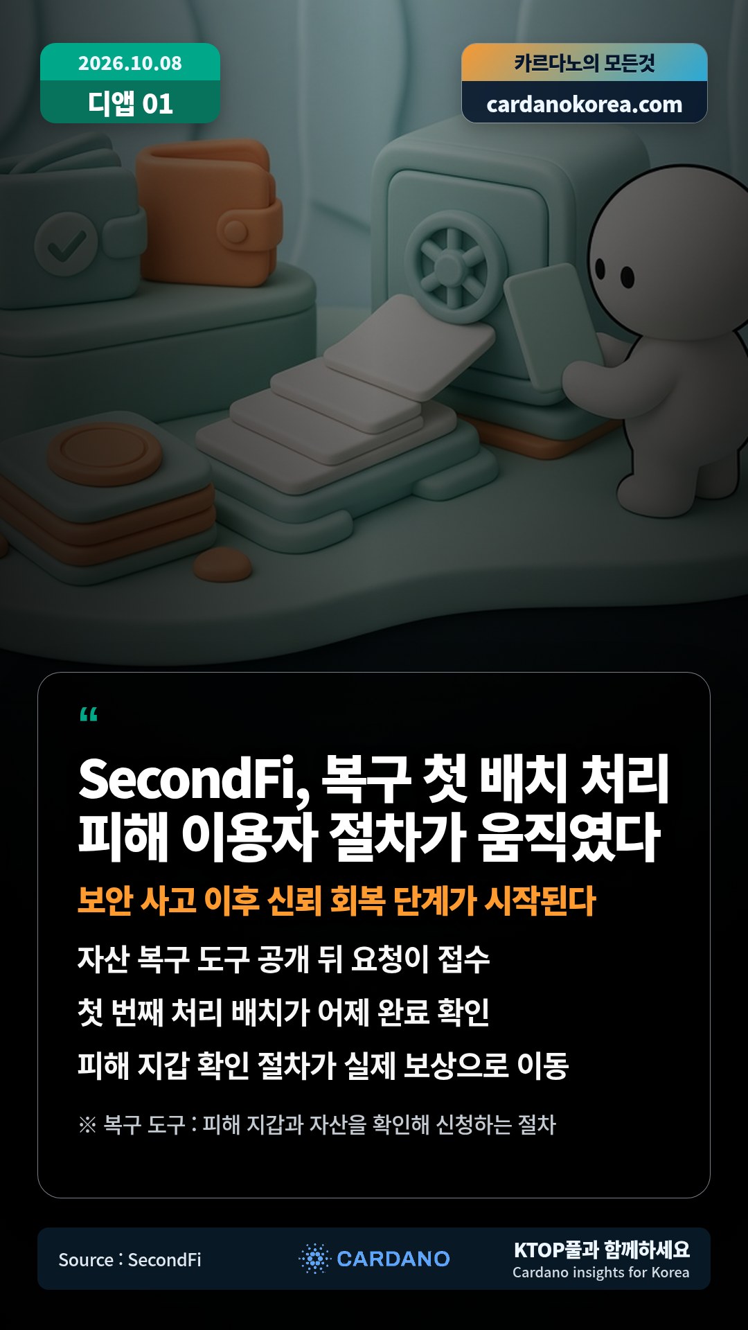 자산 복구 도구 공개 뒤 요청이 접수 — 첫 번째 처리 배치가 어제 완료 확인