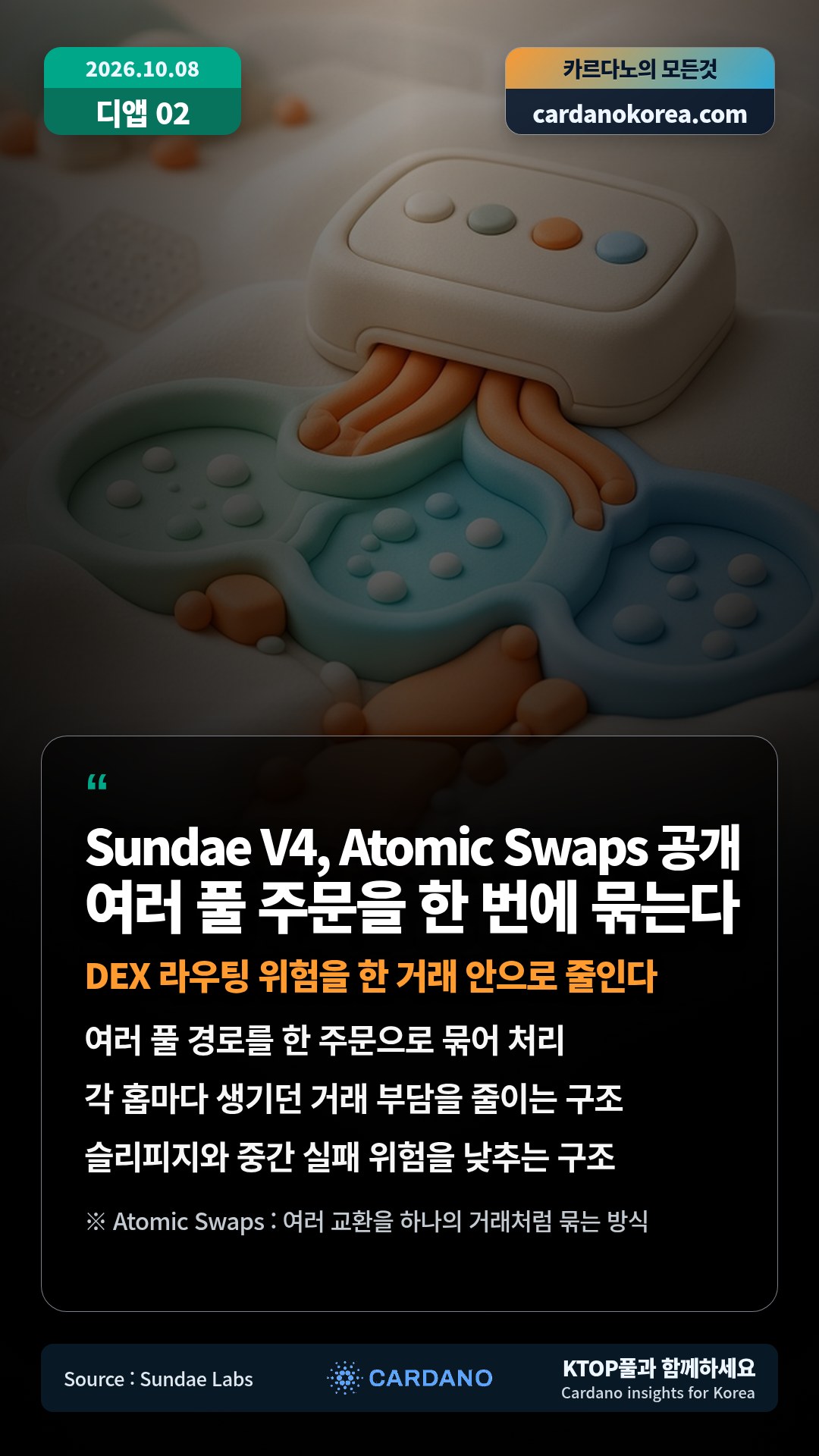 여러 풀 경로를 한 주문으로 묶어 처리 — 각 홉마다 생기던 거래 부담을 줄이는 구조