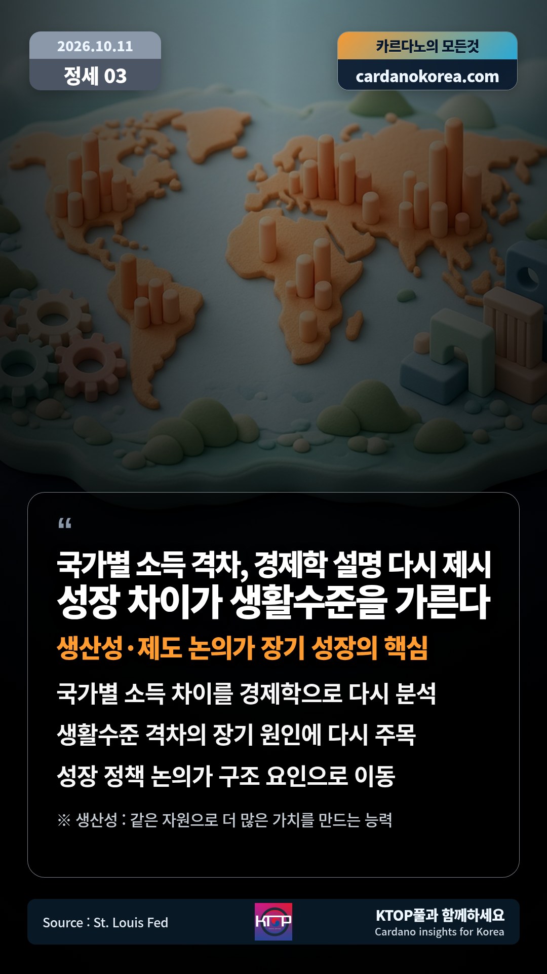 국가별 소득 차이를 경제학으로 다시 분석 — 생활수준 격차의 장기 원인에 다시 주목