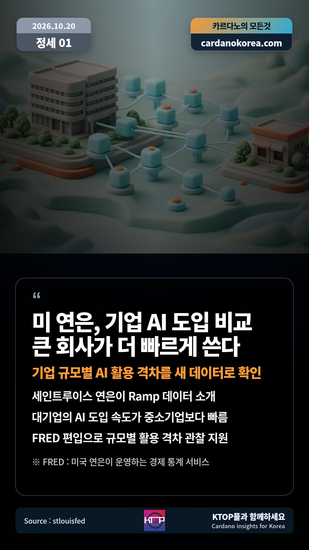 세인트루이스 연은이 Ramp 데이터 소개 — 대기업의 AI 도입 속도가 중소기업보다 빠름