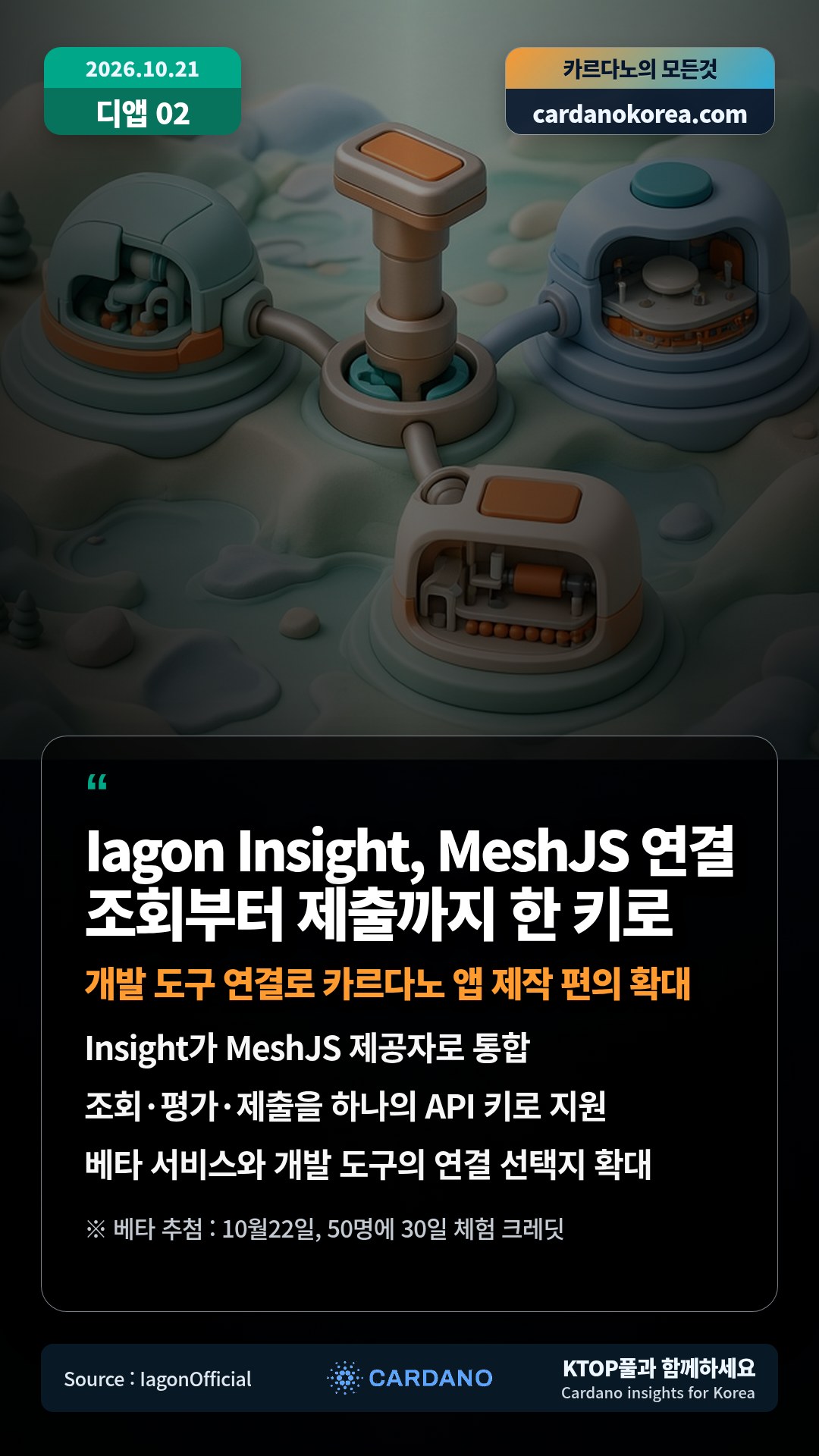Insight가 MeshJS 제공자로 통합 — 조회·평가·제출을 하나의 API 키로 지원